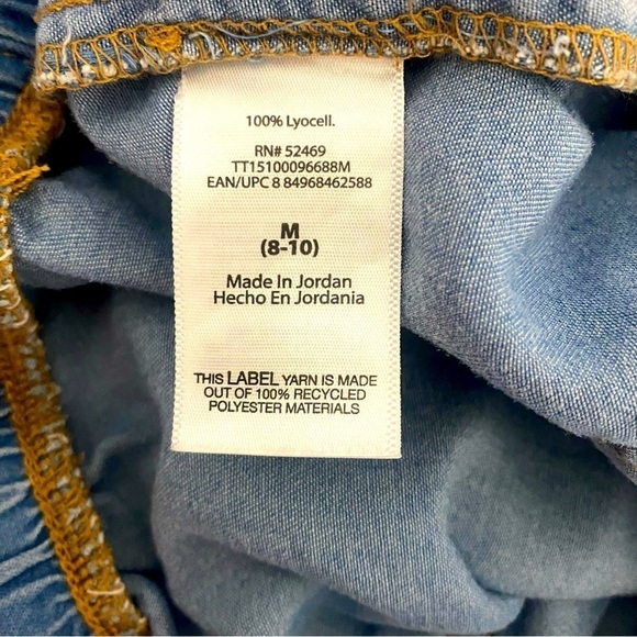 Time and Tru Women Denim Shorts Size Medium (8-10) Fringe Bottoms Pockets NWOT - Picture 7 of 7